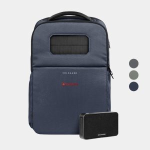Custom Solgaard® Recycled Lifepack Backpack with Solarbank Combo