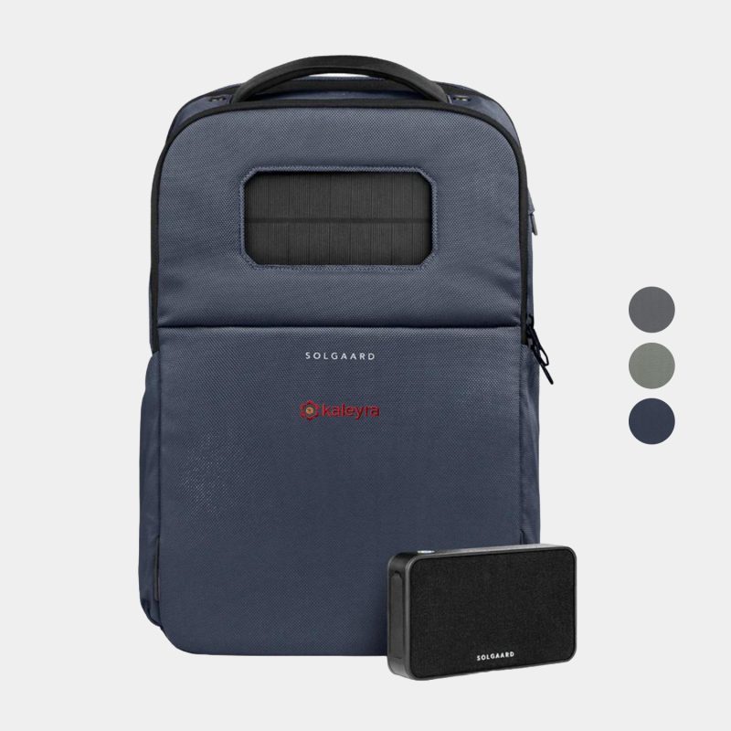 Custom Solgaard® Recycled Lifepack Backpack with Solarbank Combo