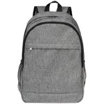 Custom Solid Color Heather Lite Laptop Backpack W/ Braided Handle - 9