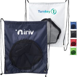 Custom Sport Packs Ball Carrier Drawstring Backpack