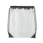 Custom Stadium Approved Clear PVC Drawstring Cinch Sack Backpack - 1