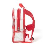 Custom Stadium Approved Heavy Duty Cold-Resistant Clear Bag Transparent PVC Backpack (11.5"x9.5") - 2