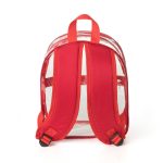 Custom Stadium Approved Heavy Duty Cold-Resistant Clear Bag Transparent PVC Backpack (11.5"x9.5") - 3