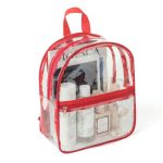 Custom Stadium Approved Heavy Duty Cold-Resistant Clear Bag Transparent PVC Backpack (11.5"x9.5") - 4