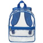 Custom Stadium Approved Heavy Duty Cold-Resistant Clear Bag Transparent PVC Backpack (11.5"x9.5") - 6