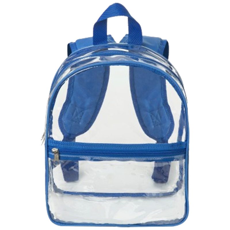 Custom Stadium Approved Heavy Duty Cold-Resistant Clear Bag Transparent PVC Backpack (11.5"x9.5") - 6