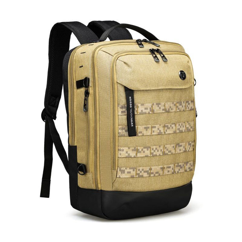 Custom SwissDigital® BERG RFID Protection Large Travel Backpack - 1