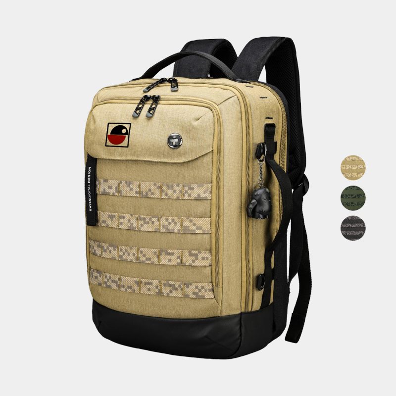 Custom SwissDigital® BERG RFID Protection Large Travel Backpack