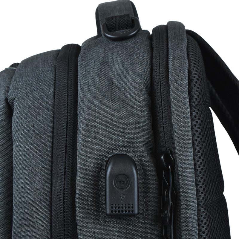 Custom SwissDigital® Boswil USB Charging Port Travel Backpack - 6