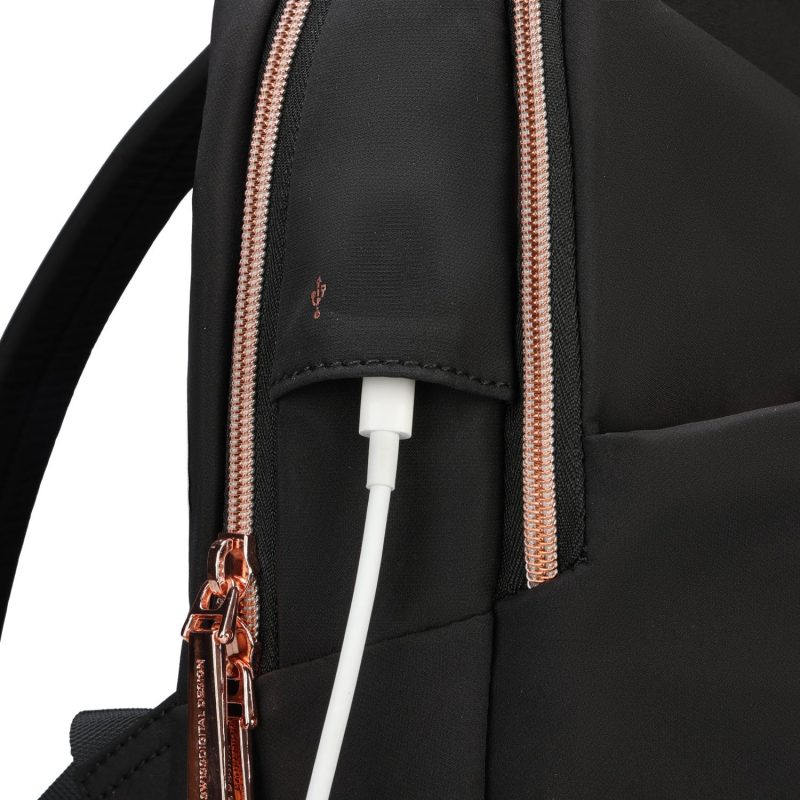 Custom SwissDigital® Katy Rose Medium Recycled Travel Backpack - 6