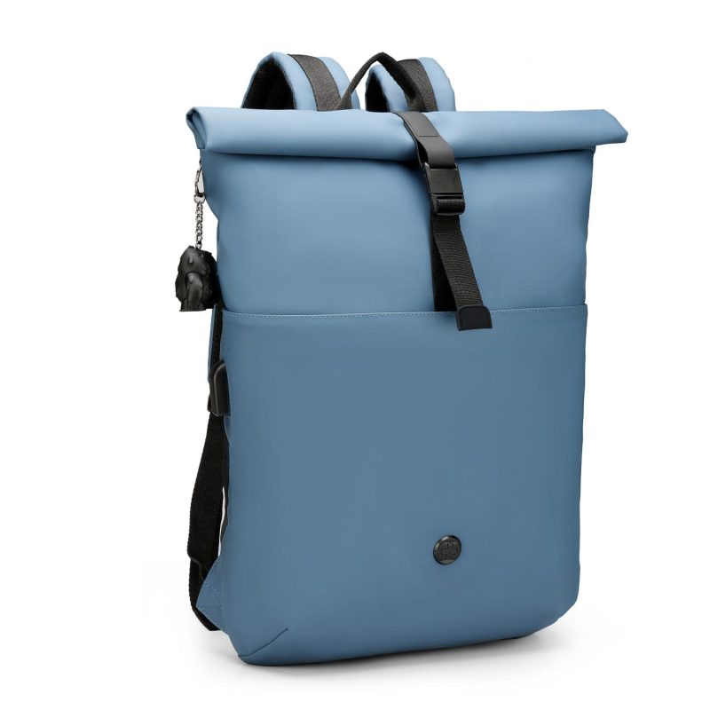 Custom SwissDigital® LAMONE RFID Protection Rolltop Backpack - 2