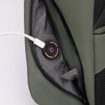 Custom SwissDigital® LAMONE USB Charging Port Stylish LED Backpack - 6