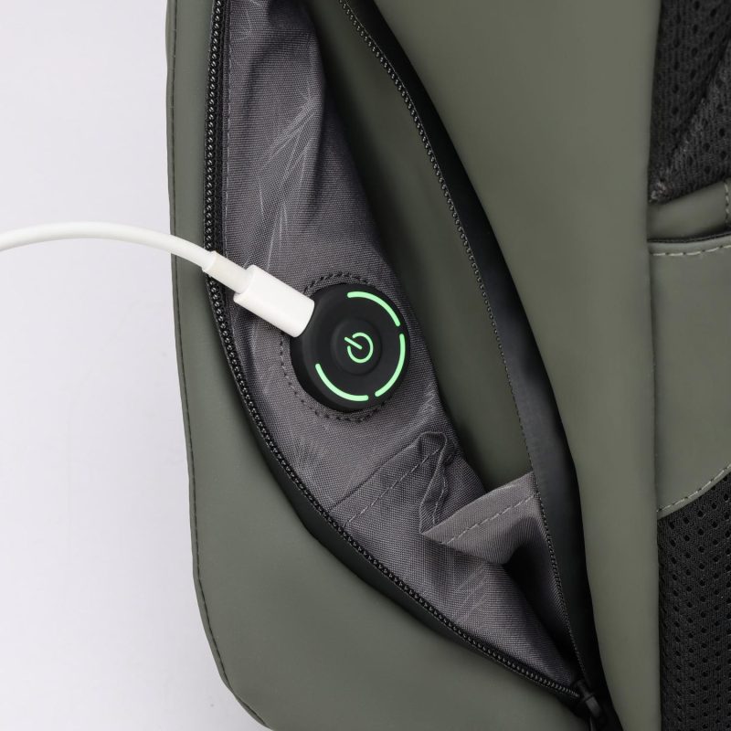 Custom SwissDigital® LAMONE USB Charging Port Stylish LED Backpack - 7