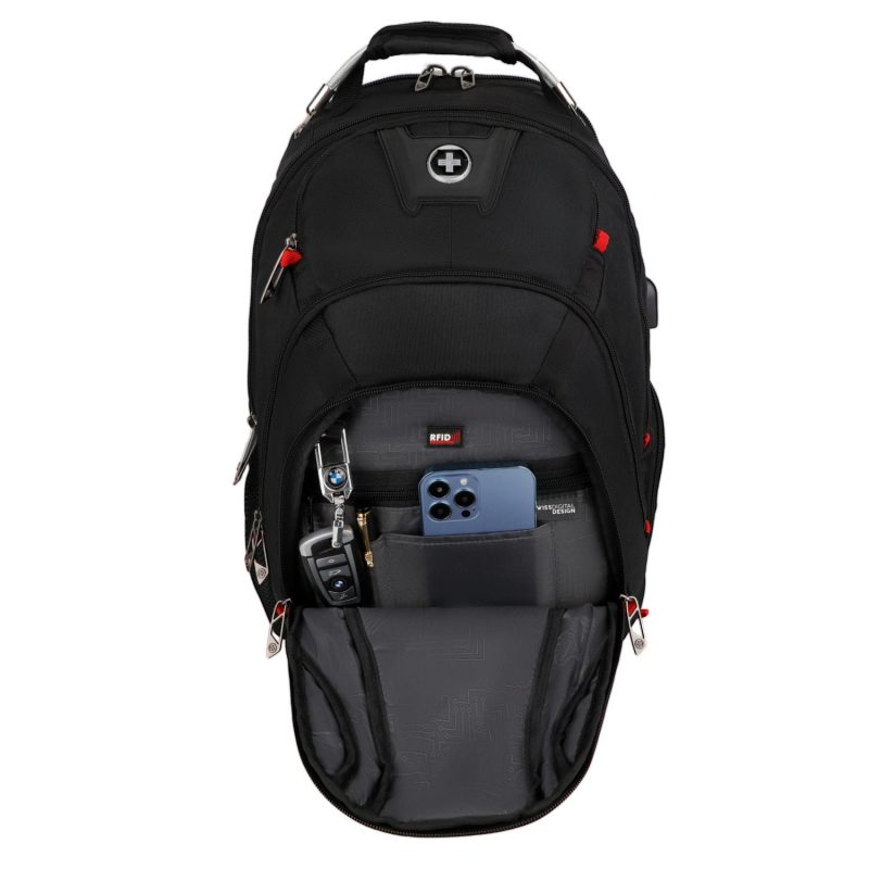 Custom SwissDigital® PIXEL Front Reflectors Travel Backpack - 3