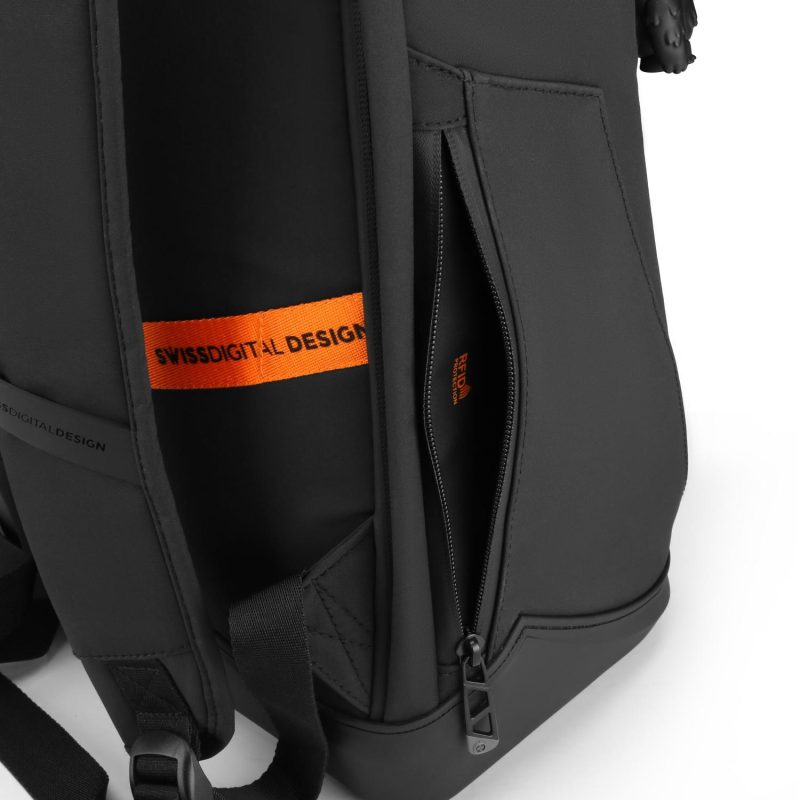 Custom SwissDigital® SEON RFID USB Charging Port Waterproof Backpack - 8