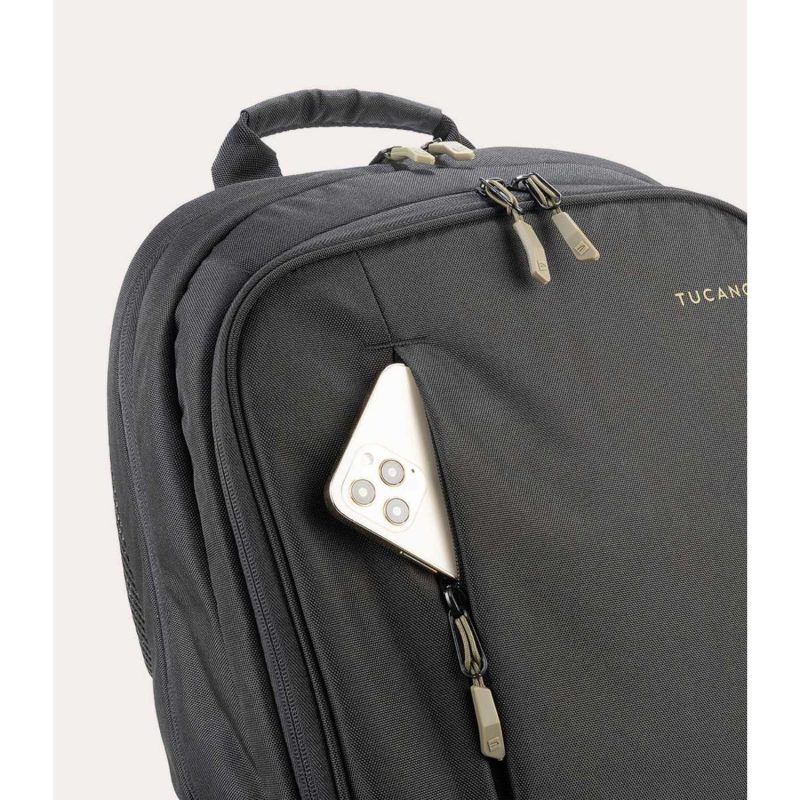 Custom TUCANO® - Italy BIZIP Recycled Anti-Gravity System Executive Backpack - 5