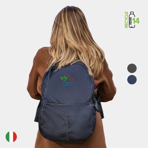 Custom TUCANO® - Italy LET ME OUT Recycled Executive Super Light Foldable Backpack