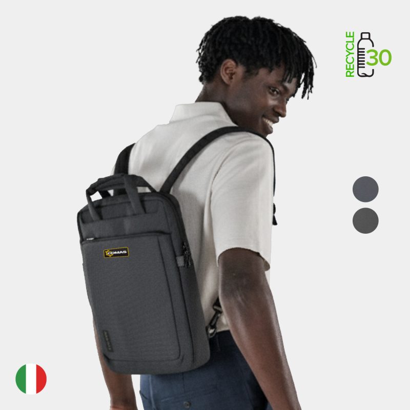 Custom TUCANO® - Italy WORK OUT 4 Recycled Modern Business Slim Backpack