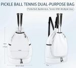 Custom Tennis Backpack for Pickleball and Badminton with Shoe - 3