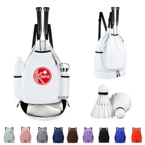 Custom Tennis Backpack for Pickleball and Badminton with Shoe