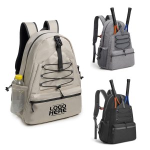 Custom Tennis Pickleball Backpack With Separate Shoe Compartment
