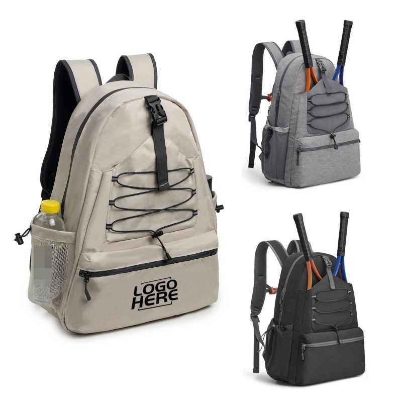 Tennis-Pickleball-Backpack-With-Separate-Shoe-Compartment-WFL163 Custom Tennis Pickleball Backpack With Separate Shoe Compartment