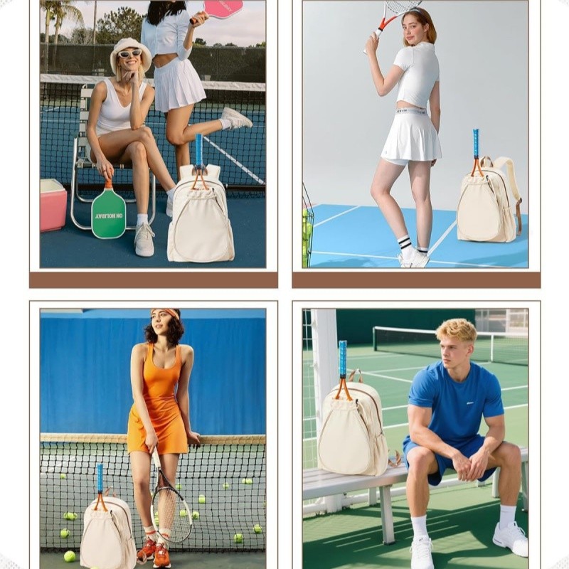 Custom Tennis Pickleball Double-Shoulder Backpack - 4