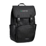 Custom Timbuk2 City Compass Recycled Polyester Flap Backpack - Jet Black - 2