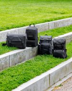 Custom Timbuk2 City Compass Recycled Polyester Tech Flap Pack - Jet Black - 5