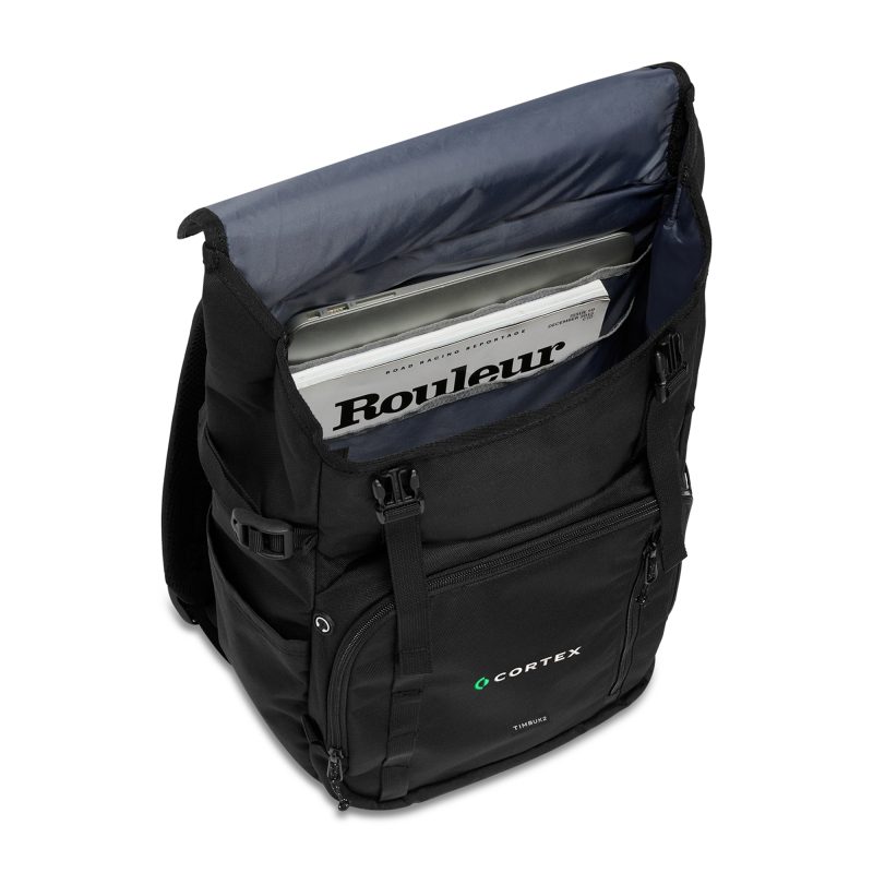 Custom Timbuk2 City Compass Tech Flap Pack - Jet Black - 3
