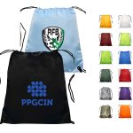 Custom Traditional Bags Drawstring Polyester Backpack (14" x 16.5")