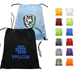 Custom Traditional Bags Drawstring Polyester Backpack (14" x 16.5")