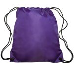 Custom Traditional Bags Drawstring Polyester Backpack (14" x 16.5") - 6