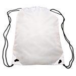 Custom Traditional Bags Drawstring Polyester Backpack (14" x 16.5") - 7