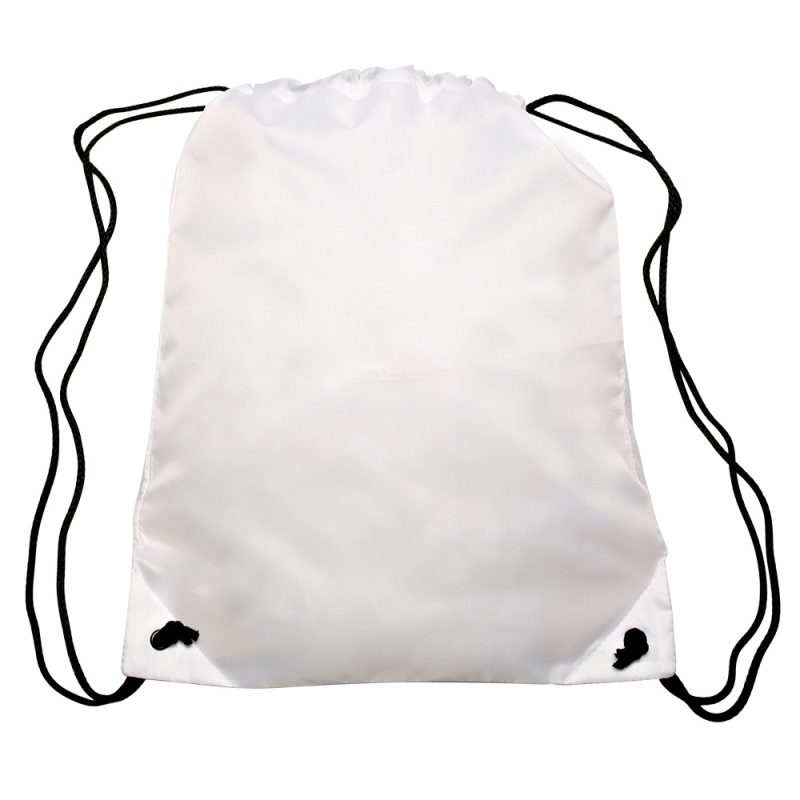 Custom Traditional Bags Drawstring Polyester Backpack (14" x 16.5") - 7