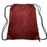 Custom Traditional Bags Drawstring Polyester Backpack (14" x 16.5") - 9