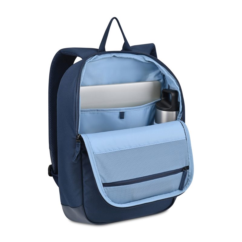 Custom Transit Recycled rPET Laptop Slim Backpack - Navy - 3
