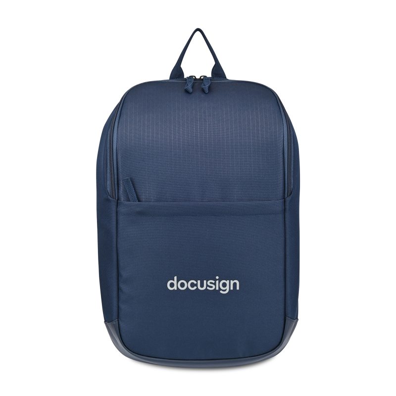Custom Transit Recycled rPET Laptop Slim Backpack - Navy