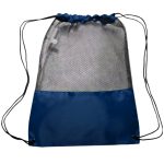 Custom Translucent Mesh Drawstring Backpacks - 2