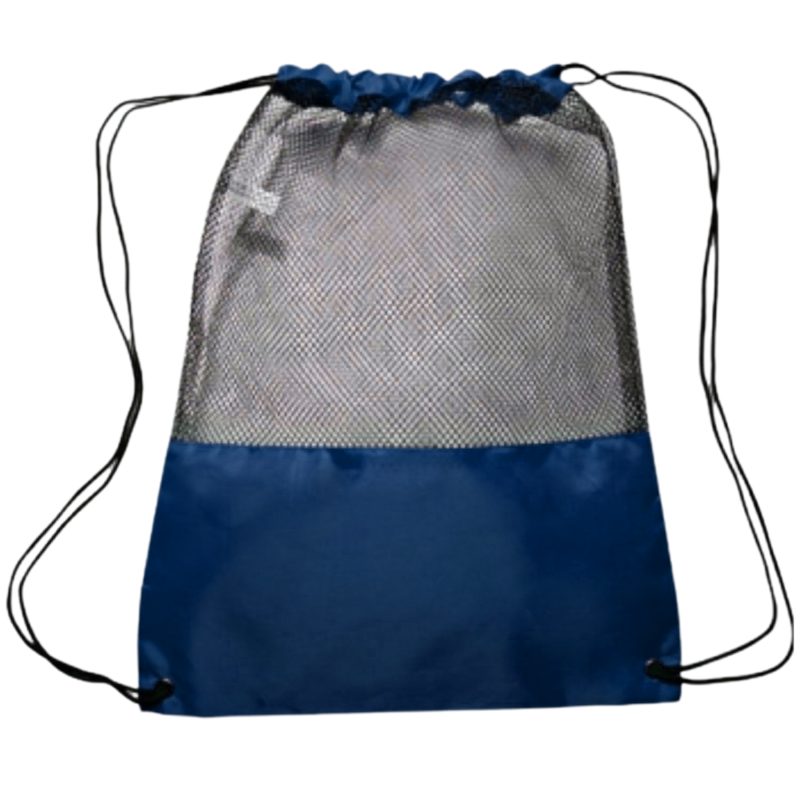 Custom Translucent Mesh Drawstring Backpacks - 2
