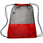 Custom Translucent Mesh Drawstring Backpacks - 3
