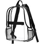 Custom Translucent Trek Clear Stadium Backpack w/ Mesh pocket (12" x 16" x 5") - 1