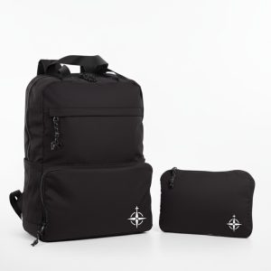 Custom Travel Convertible Backpack with Cooler - Black