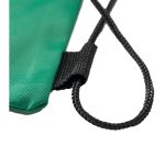 Custom Tri-Color Drawstring Backpack with Earphone Slot & Front Zipper (14" x 18") - 1