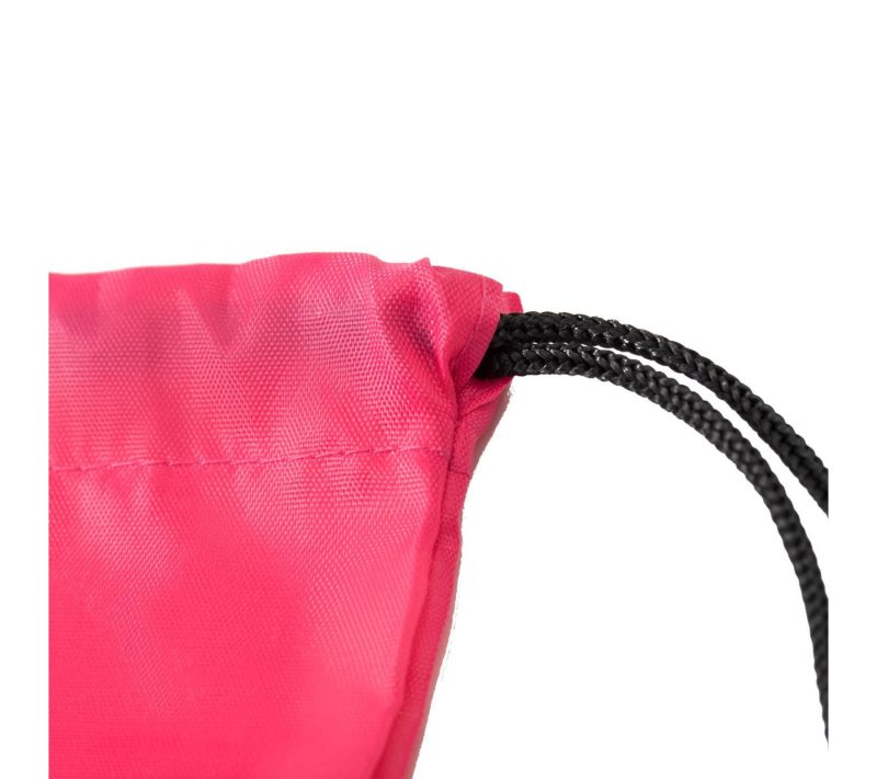 Custom Tri-Color Drawstring Backpack with Earphone Slot & Front Zipper (14" x 18") - 4