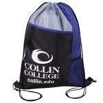 Custom Tri Color Side Mesh Bottle Holder Drawstring Backpack (13" x 17") - 1