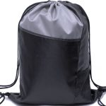 Custom Tri Color Side Mesh Bottle Holder Drawstring Backpack (13" x 17") - 9
