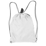 Custom Two Color Reflector Side Strips Drawstring Backpacks - 5