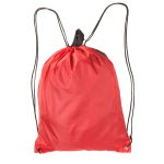 Custom Two Color Reflector Side Strips Drawstring Backpacks - 8