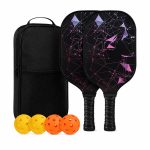 Custom Two Paddle Fiberglass Pickleball Set With Backpack And Balls Imprintable Club Gift - 5
